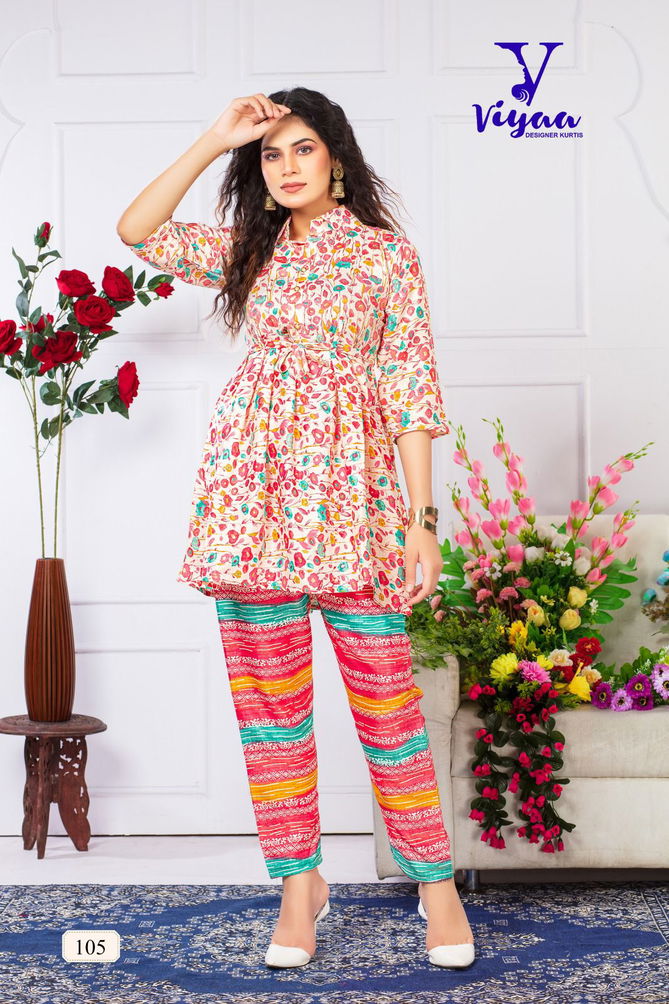 Fashion V1 By Viyaa Printed Kurti With Bottom Catalog